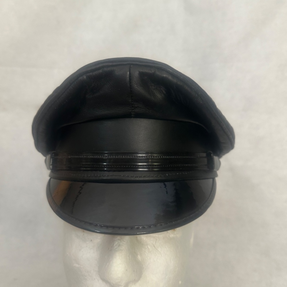 Leathermasters Muir Cap Size 7 Handmade leather with mylar brim Gently worn - Picture 4 of 8